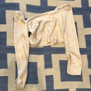 Princess Polly Champagne off the shoulder top